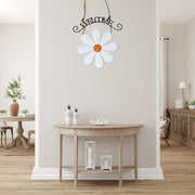 Welcome Daisy Hanger Wall Decor, Garden Wall Accent, Farmhouse Style