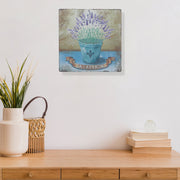 Metal Wall Sign La Lavender, French Farmhouse Kitchen Wall Decor