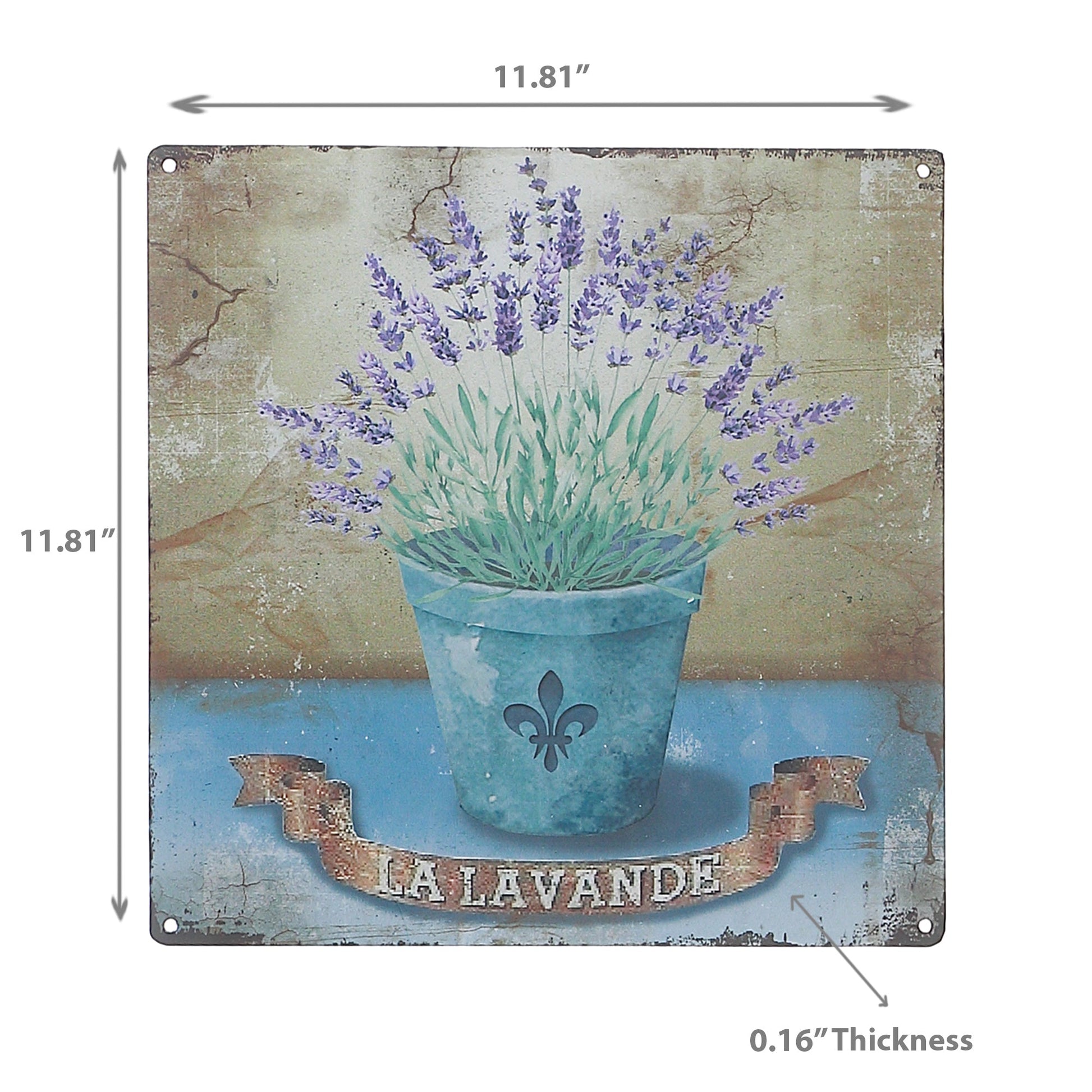 Metal Wall Sign La Lavender
