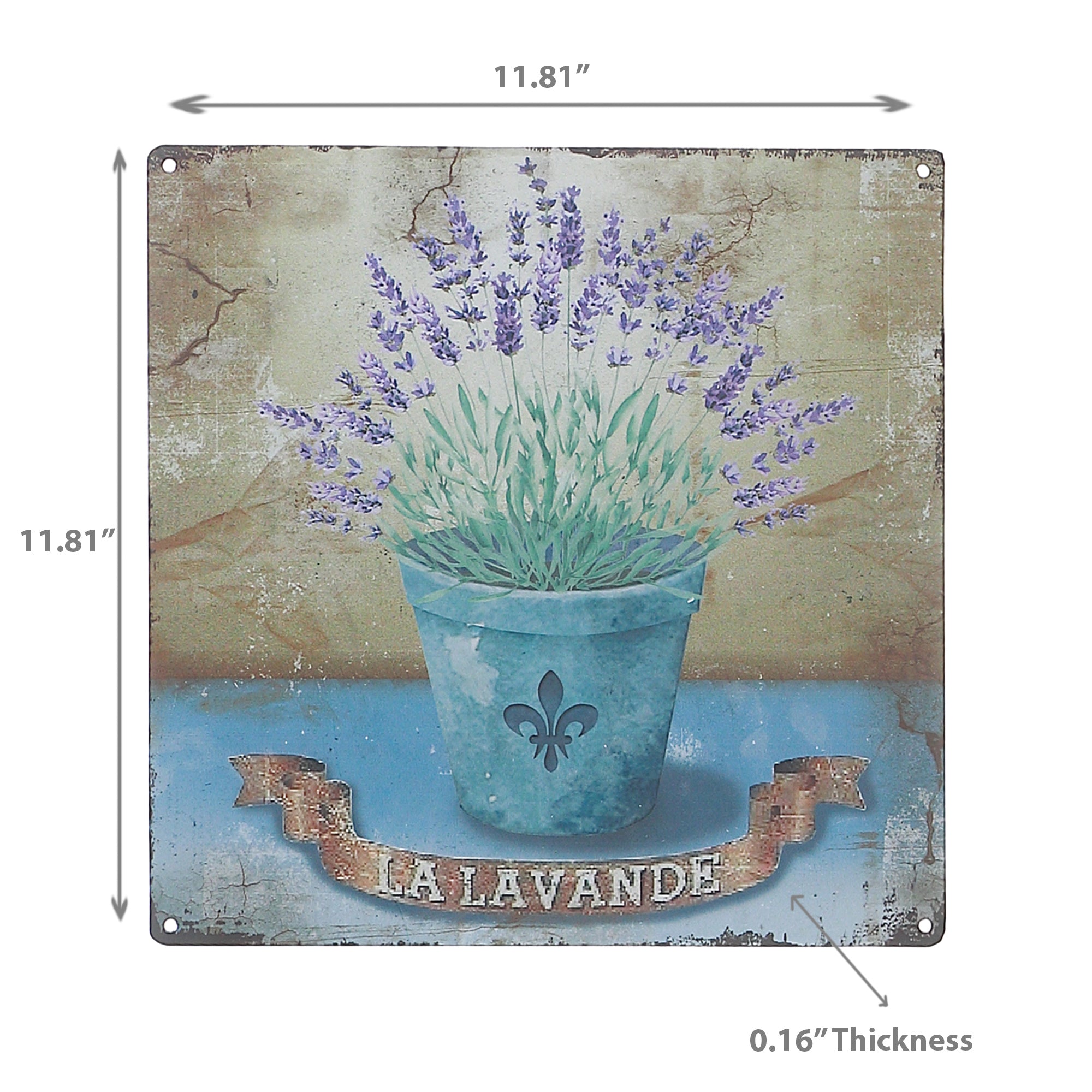 Metal Wall Sign La Lavender