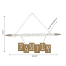 Hanging Wooden Chain Sign Family