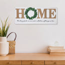 MDF Wall Sign With 3D Home & Garland