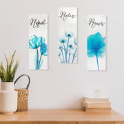 Relax Renew Refresh Bathroom Wall Signs Set Of 3, Spa Bathroom Decor