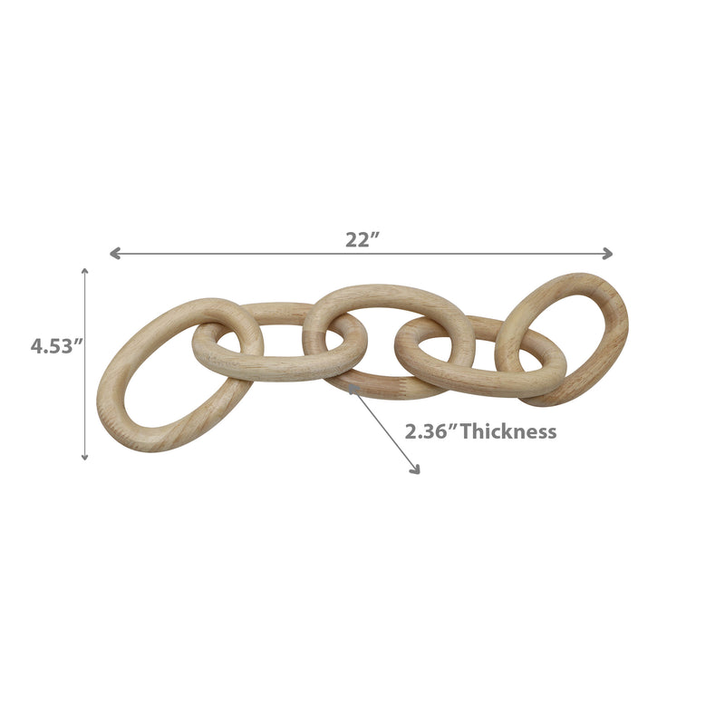 Wooden Table Top Oval Chain