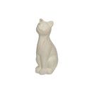Ceramic Sitting Cat Figurine Stone