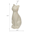 Ceramic Sitting Cat Figurine Stone