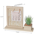 MDF Collage Clip Frame With Faux Plants 4X4