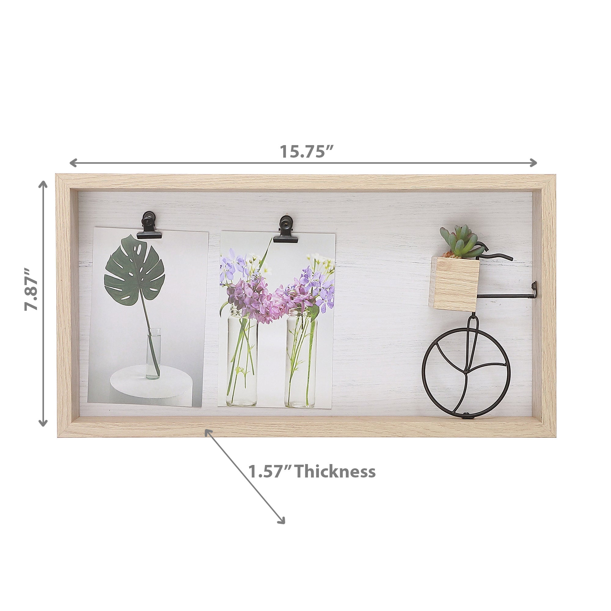 MDF Collage Clip Frame 4X6 Inch, Photo Frame Wall Decor, Home Office Display