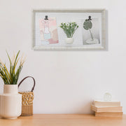 MDF Collage Clip Frame With Faux Plants 4X6 Inch, Decorative Photo Frame, Wall Display