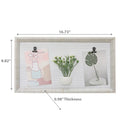 MDF Collage Clip Frame With Faux Plants 4X6