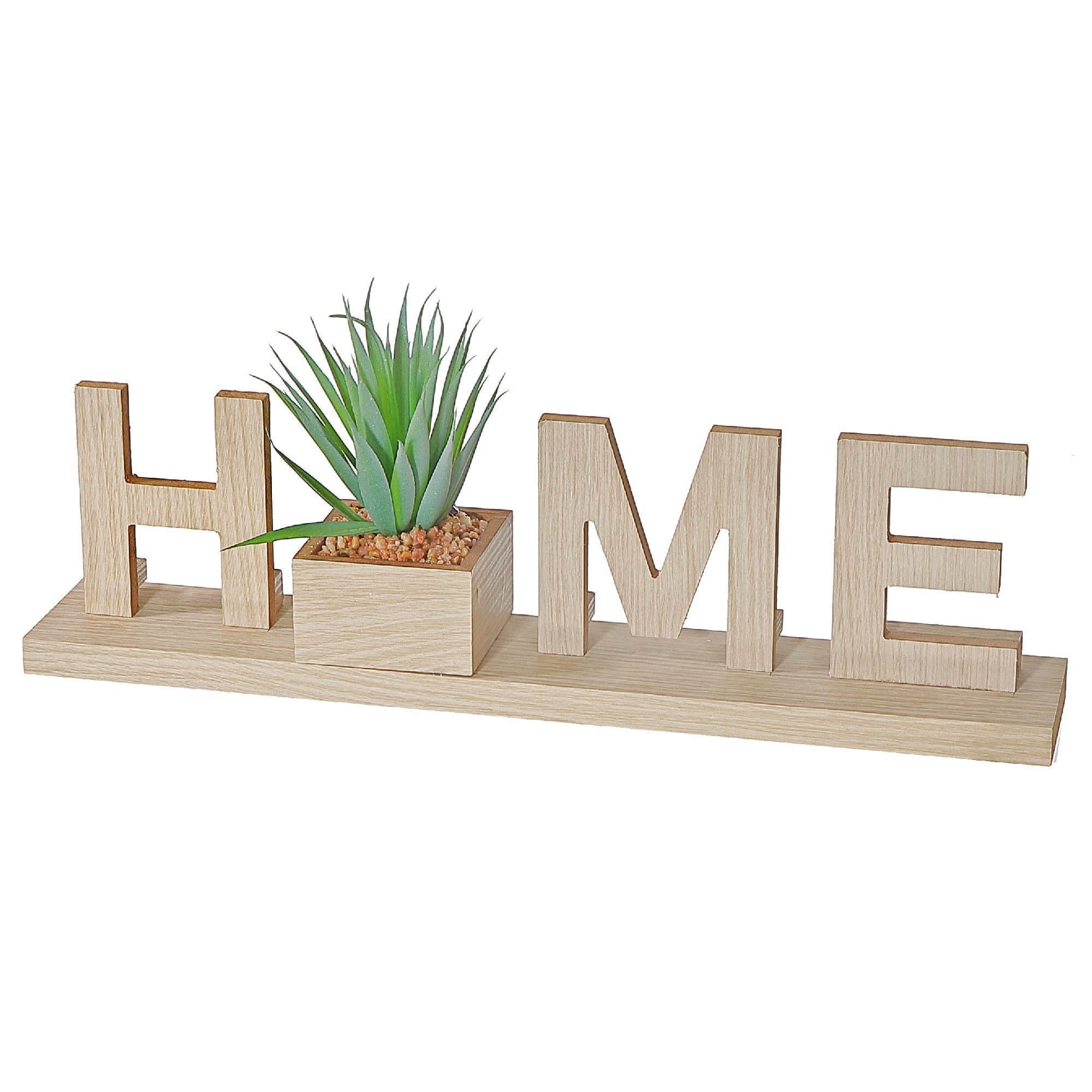MDF Home Decoration With Faux Plants, Rustic Farmhouse Table Decor