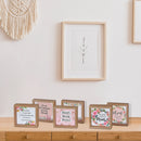 Framed Square Wood Block Mom Grandma Daughter - Set of 6