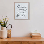 Framed Wooden Sign For Grandma, Grandmother Gift Wall Decor