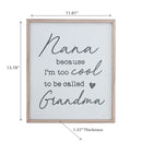 Framed Wood Sign For Grandma