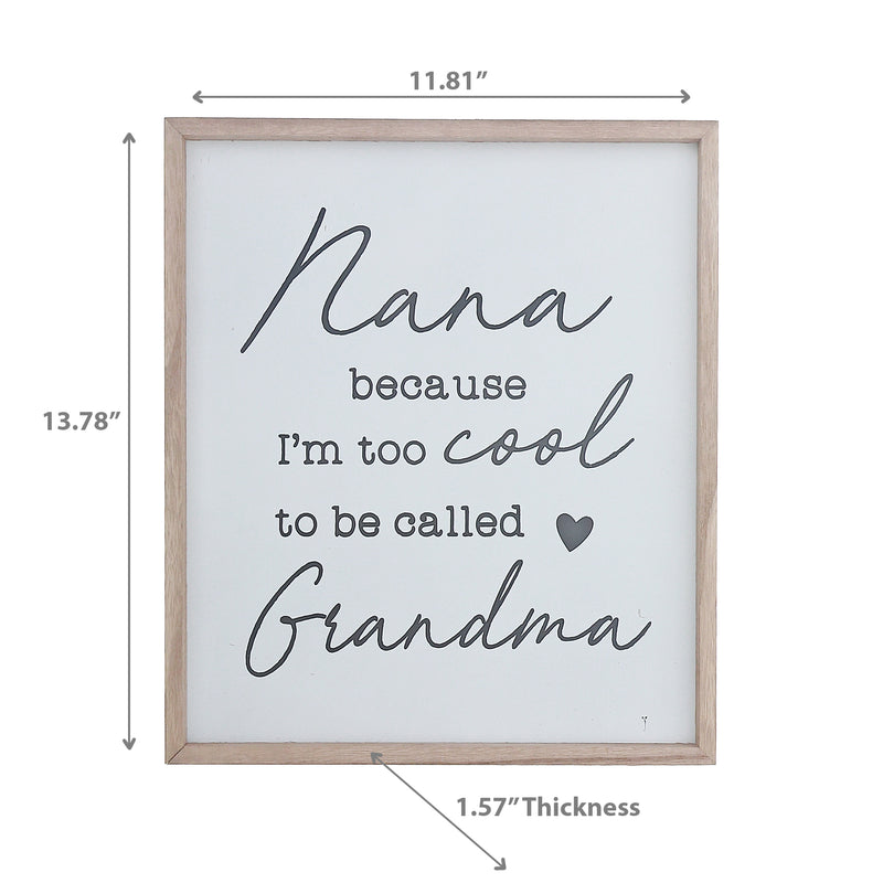 Framed Wood Sign For Grandma