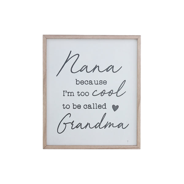 Framed Wood Sign For Grandma