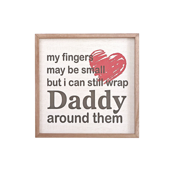 Framed Wooden Sign For Dad