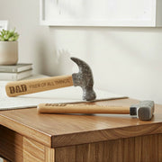 Assorted MDF Hammer Décor “Dad/Papa Fixer of All Things” - Set of 2