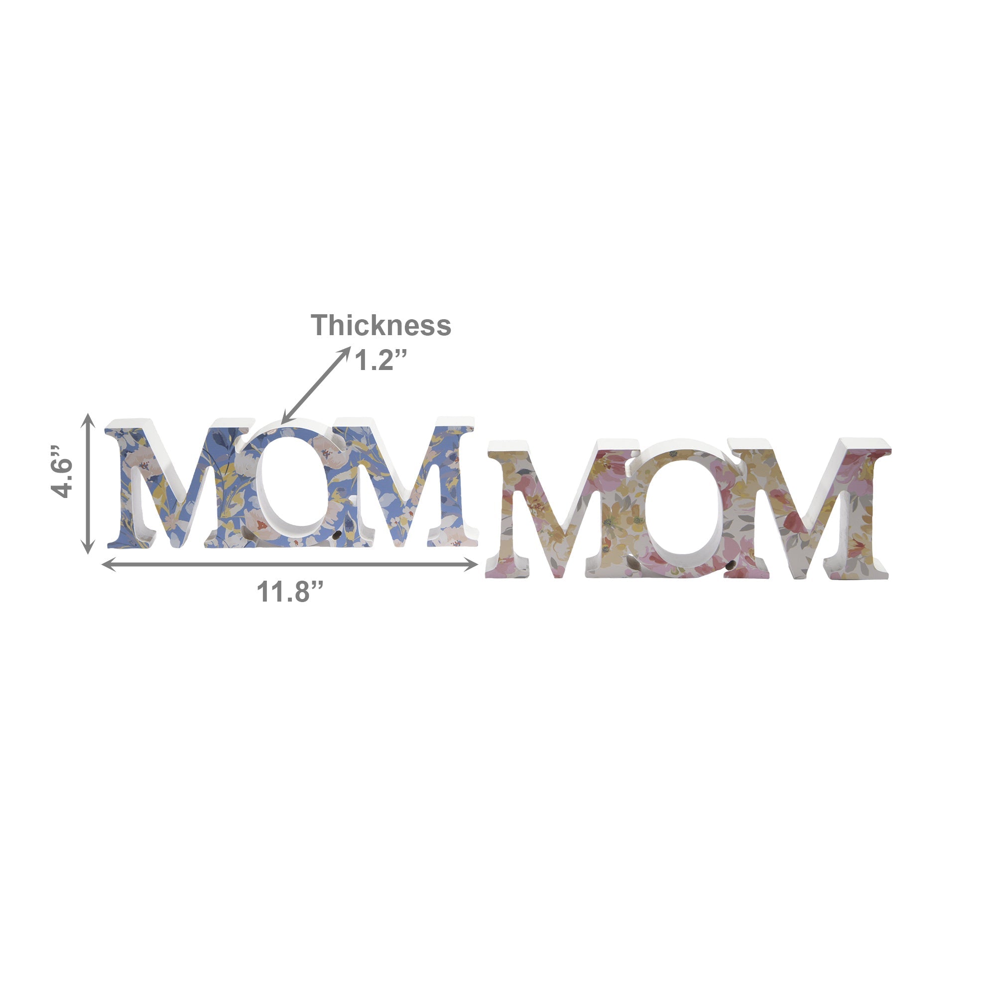 Assorted MDF Floral Stands for Mom - Set of 2