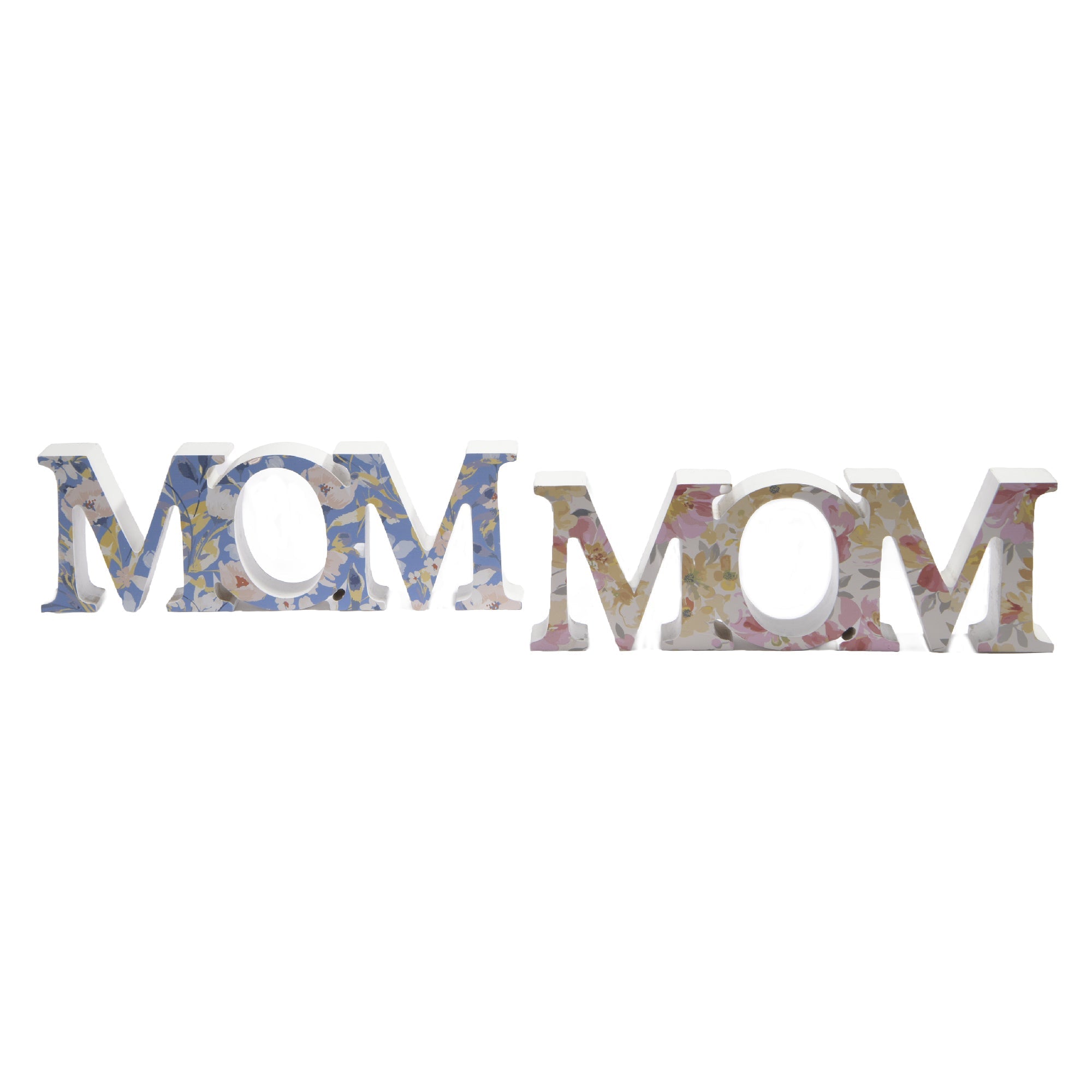 Assorted MDF Floral Stands for Mom - Set of 2