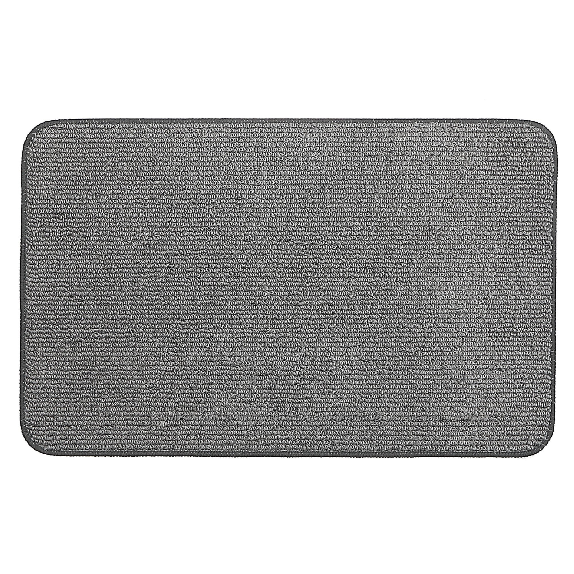 Nature Solid Tufted Floor Mat Assorted 18x30 Inch Set Of 4, Soft Indoor Floor Rug