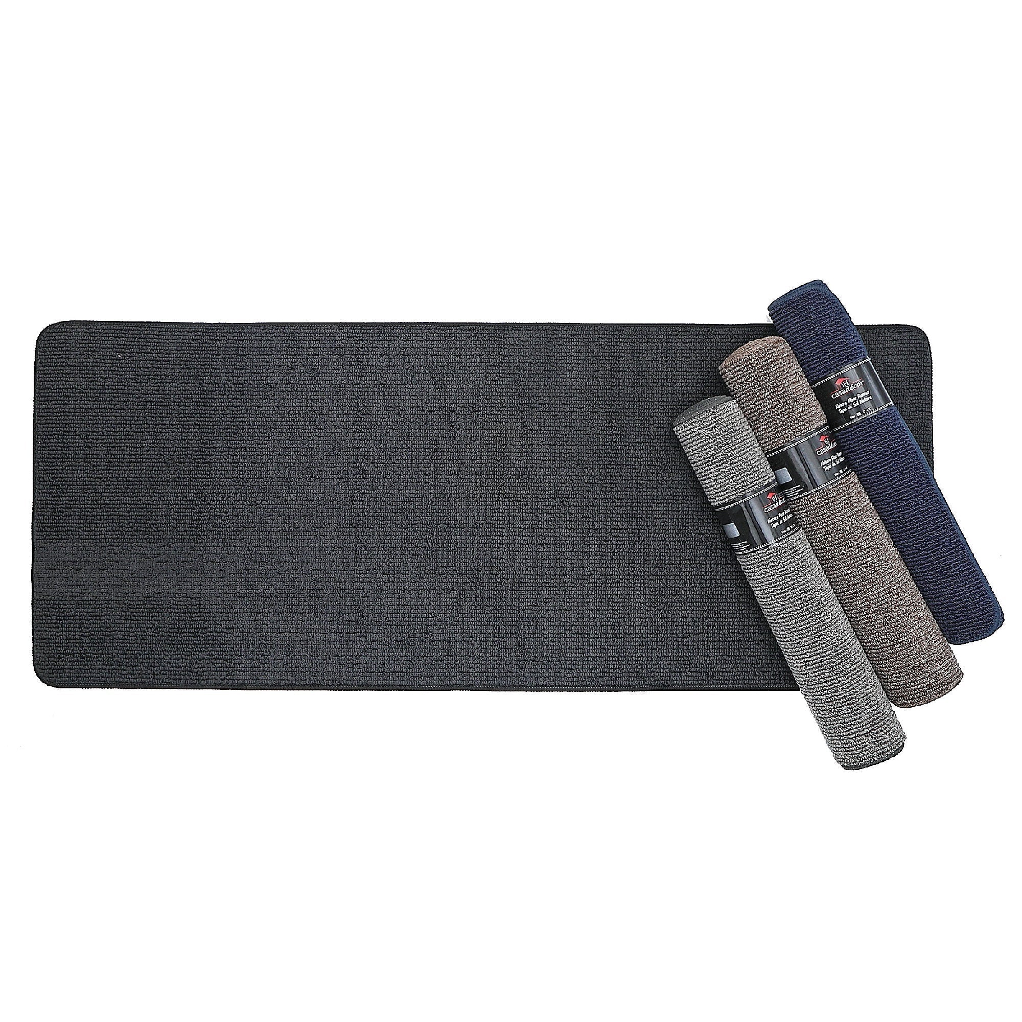Nature Solid Tufted Floor Mat Assorted 2x5 Feet Set Of 4, Soft Indoor Area Rug, Home Decor