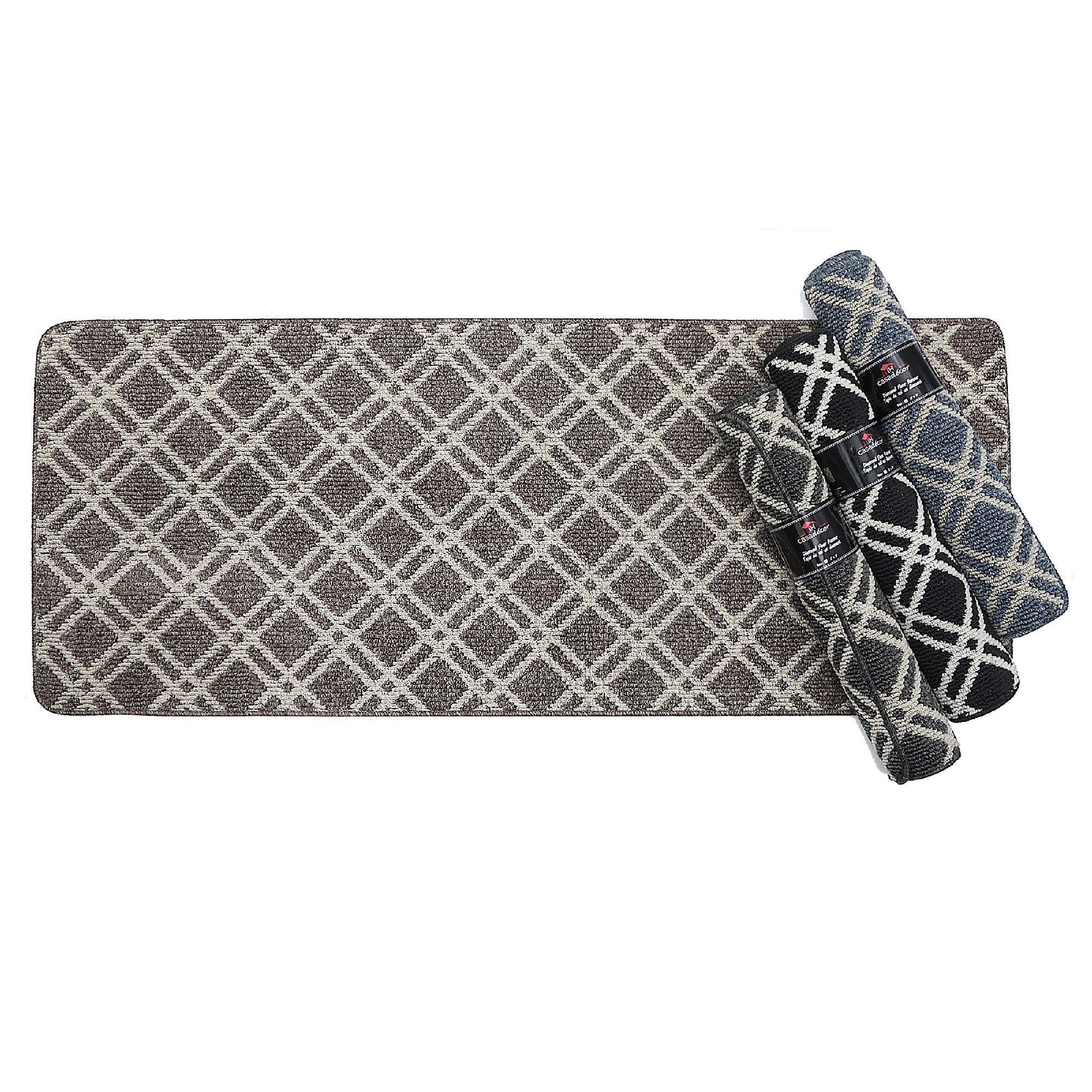 Diamond Tufted Floor Mat Assorted 2x5 Feet Set Of 4, Soft Indoor Area Rug, Home Decor