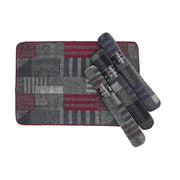 Zhara Heavy Tufted Floor Mat Assorted 2x3 Feet Set Of 4, Durable Indoor Area Rug