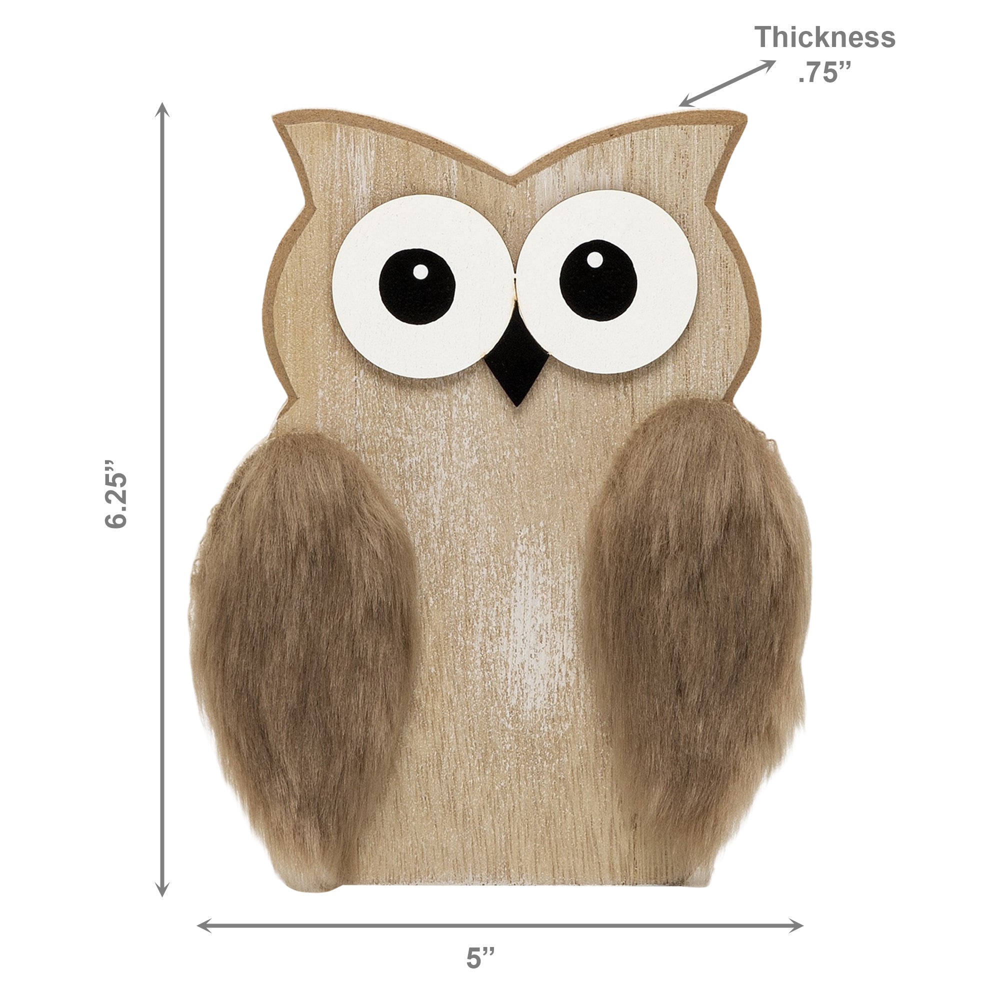 Sit-A-Bout Decorative Owl Figurine - Set of 2