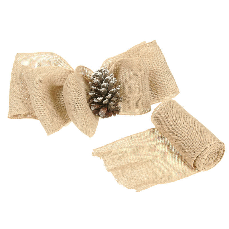 Burlap Ribbon (Natural) (20" X 5 Yd)