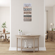 Canvas Wall Sign Farmhouse Rules, Rustic Canvas Wall Art, Farmhouse Home Decor