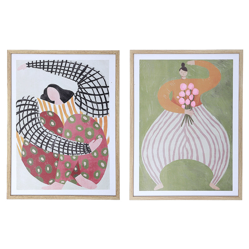 Framed Canvas Wall Art Marie & Jade - Set of 2