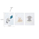 Framed 3D Canvas Wall Art Elephant/Rabbit/Panda Assorted - Set of 3