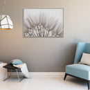 Framed Canvas Wall Art Fluffy Dandelion Flower