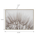Framed Canvas Wall Art Fluffy Dandelion Flower