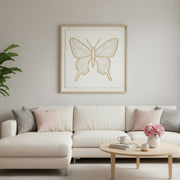 Framed 3D Effect Paper Art of Butterfly