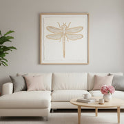 Framed 3D Effect Paper Art of Dragonfly