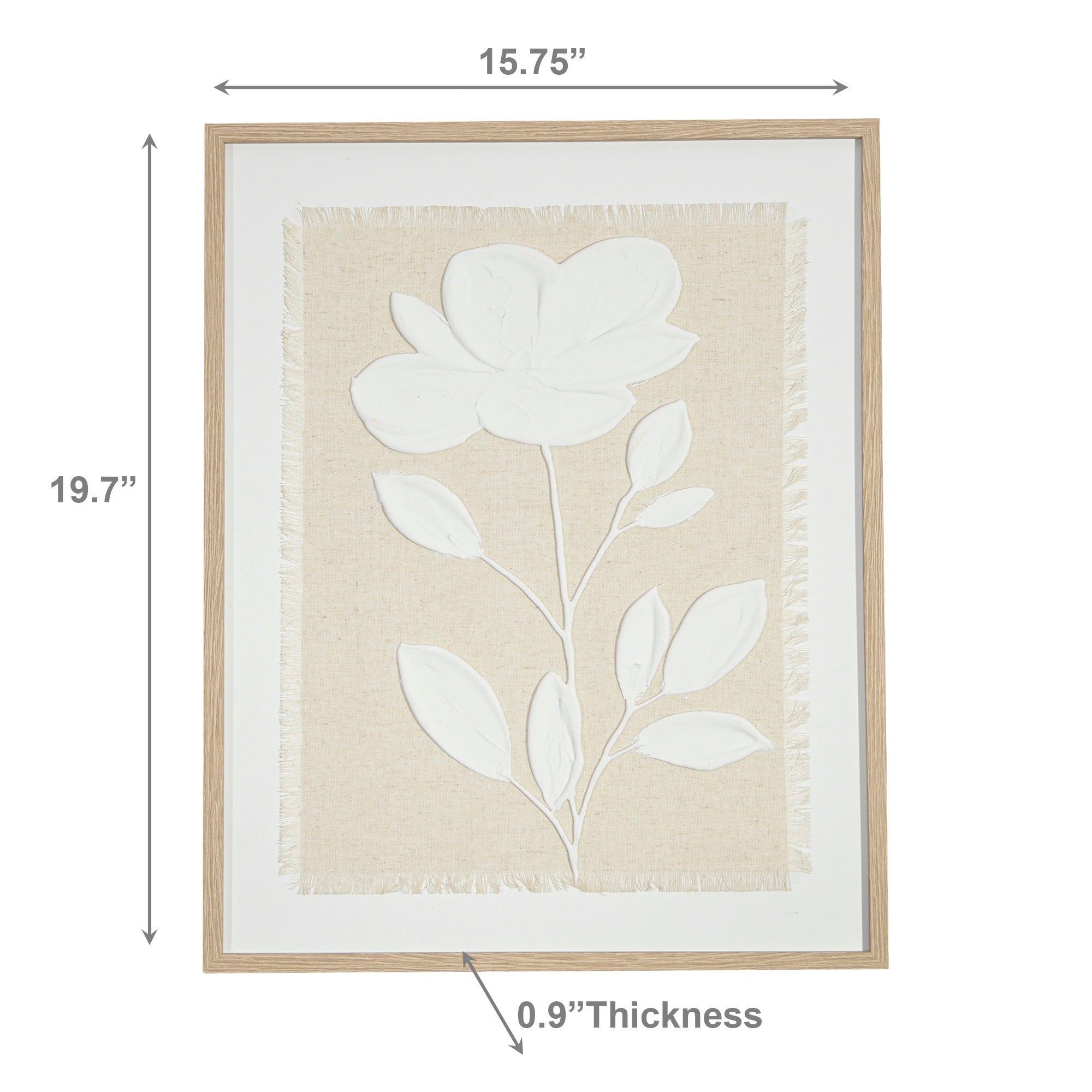 Framed Handpainted Wall Art of Flora