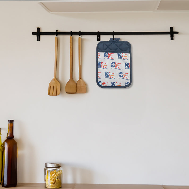 Pot Holder With Pocket Newfoundland Waving Flag - Set of 6