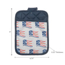 Pot Holder With Pocket Newfoundland Waving Flag - Set of 6