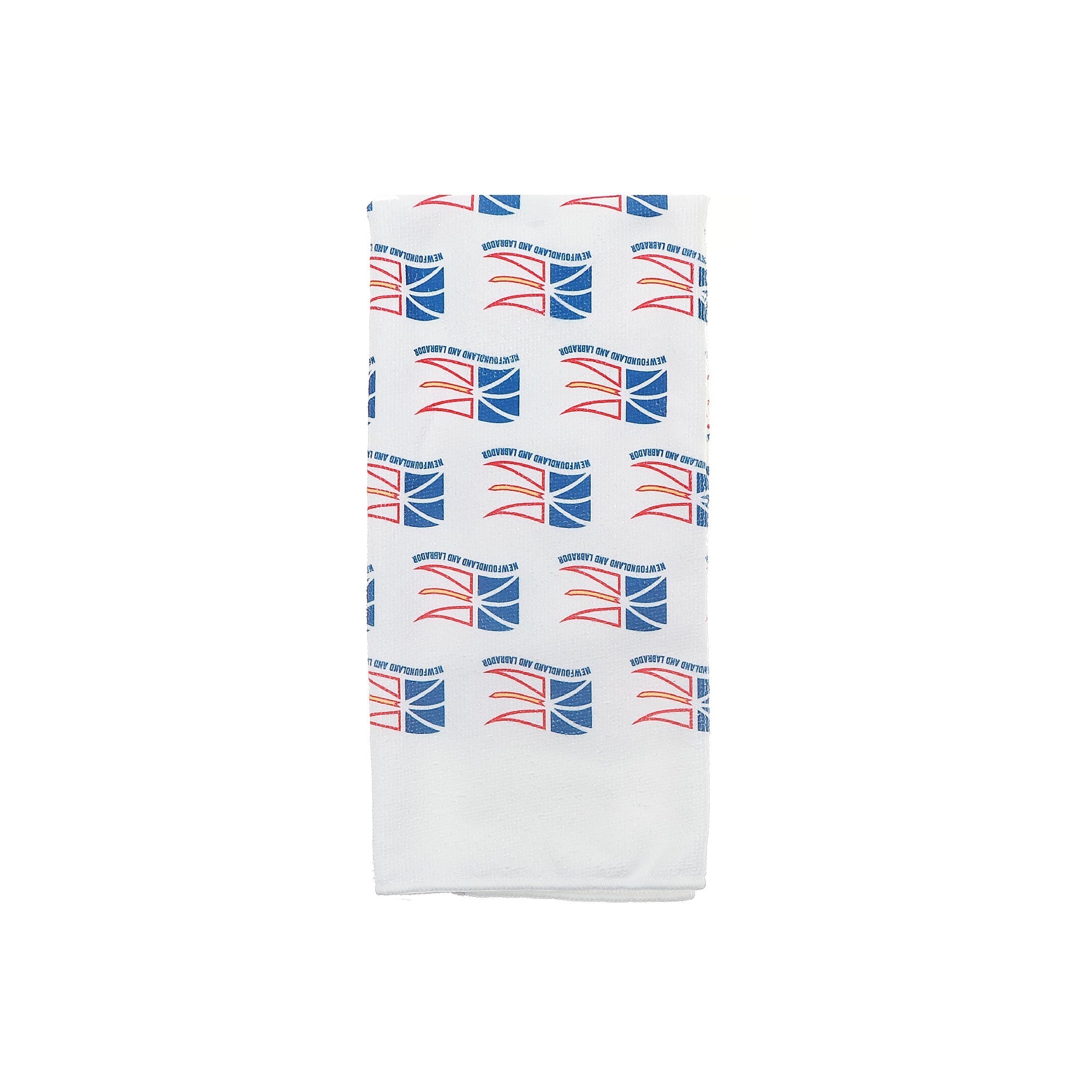 Hand Towel Newfoundland Waving Flag, Kitchen Dish Towel, Coastal Home Decor, Absorbent Cotton, Set of 6