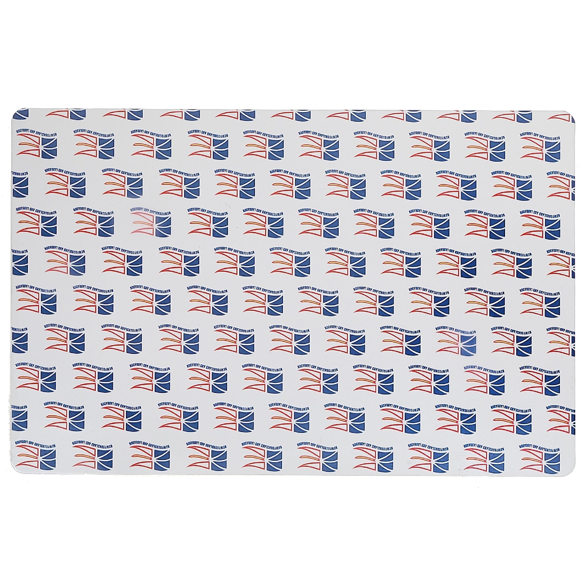 Plastic Placemat Newfoundland Waving Flag, Dining Table Mat, Kitchen Place Setting, Coastal Home Decor, Reusable Wipe Clean, Heat Resistant, Set of 12