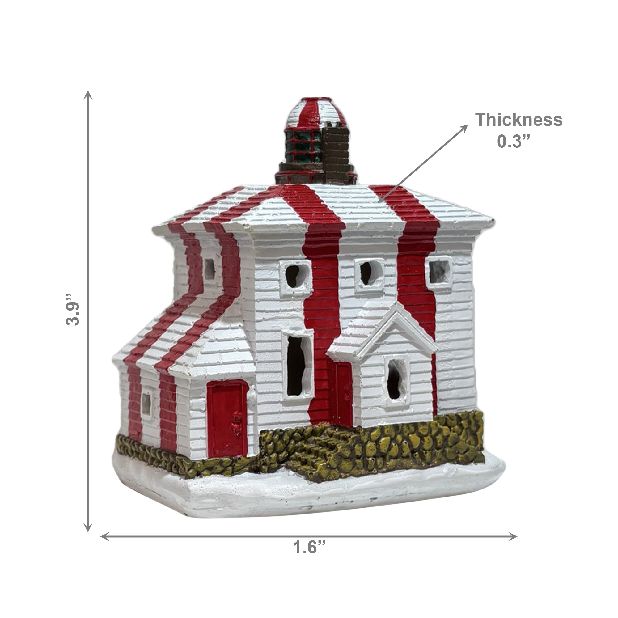 Polyresin Bonavista Ornament, Christmas, Ornament, Holiday Decor- Set of 4