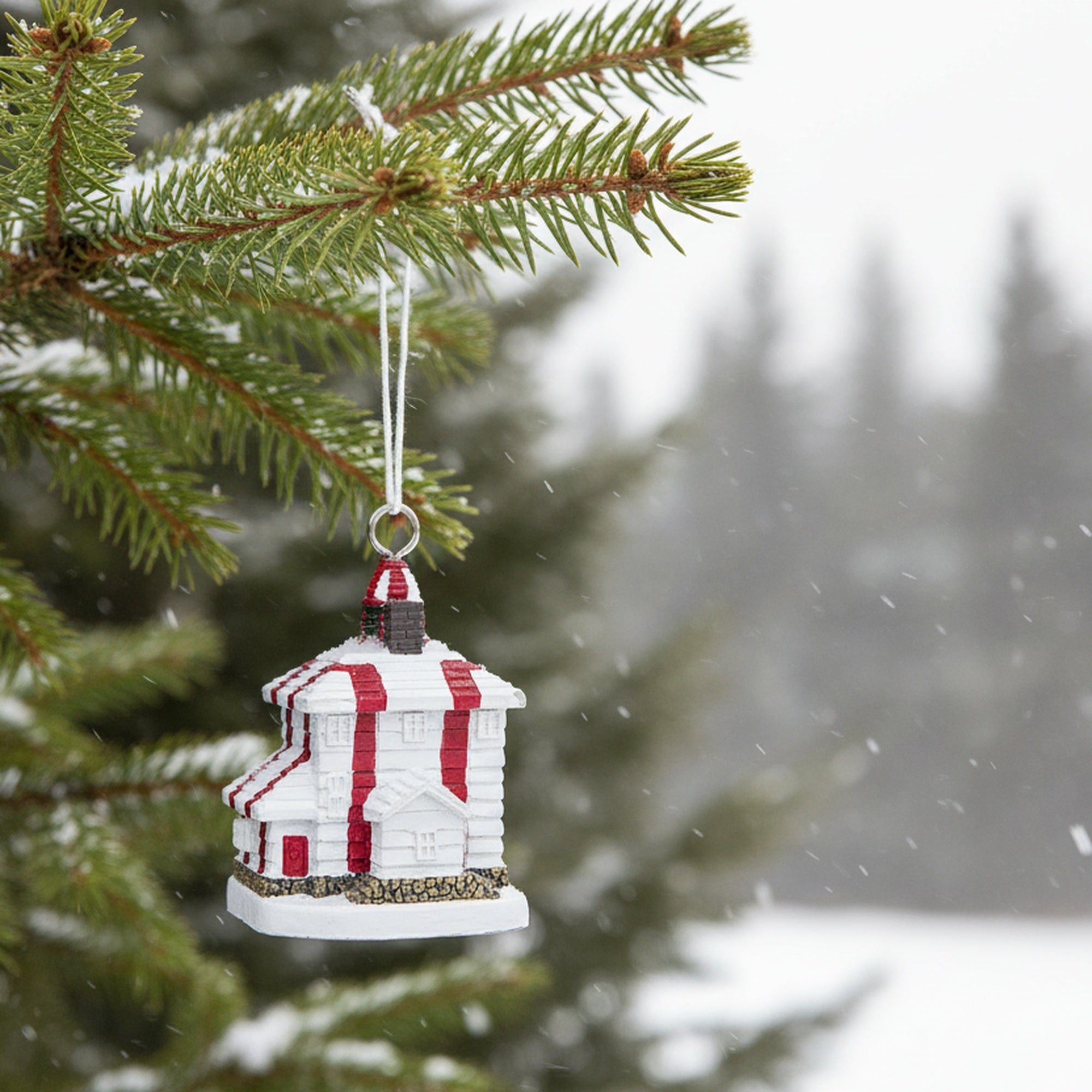 Polyresin Bonavista Ornament, Christmas, Ornament, Holiday Decor- Set of 4