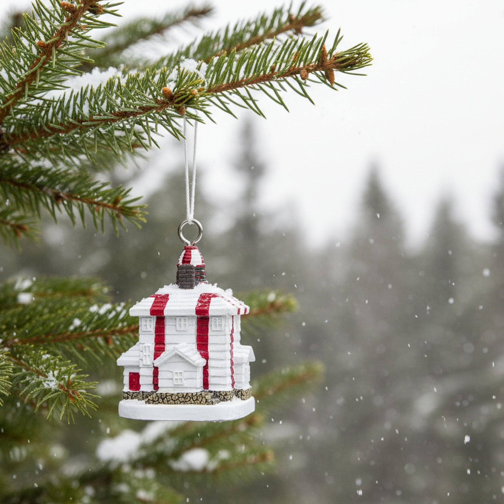 Polyresin Bonavista Ornament, Christmas, Ornament, Holiday Decor- Set of 4