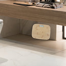 Bathroom Body Scale With Bamboo Top