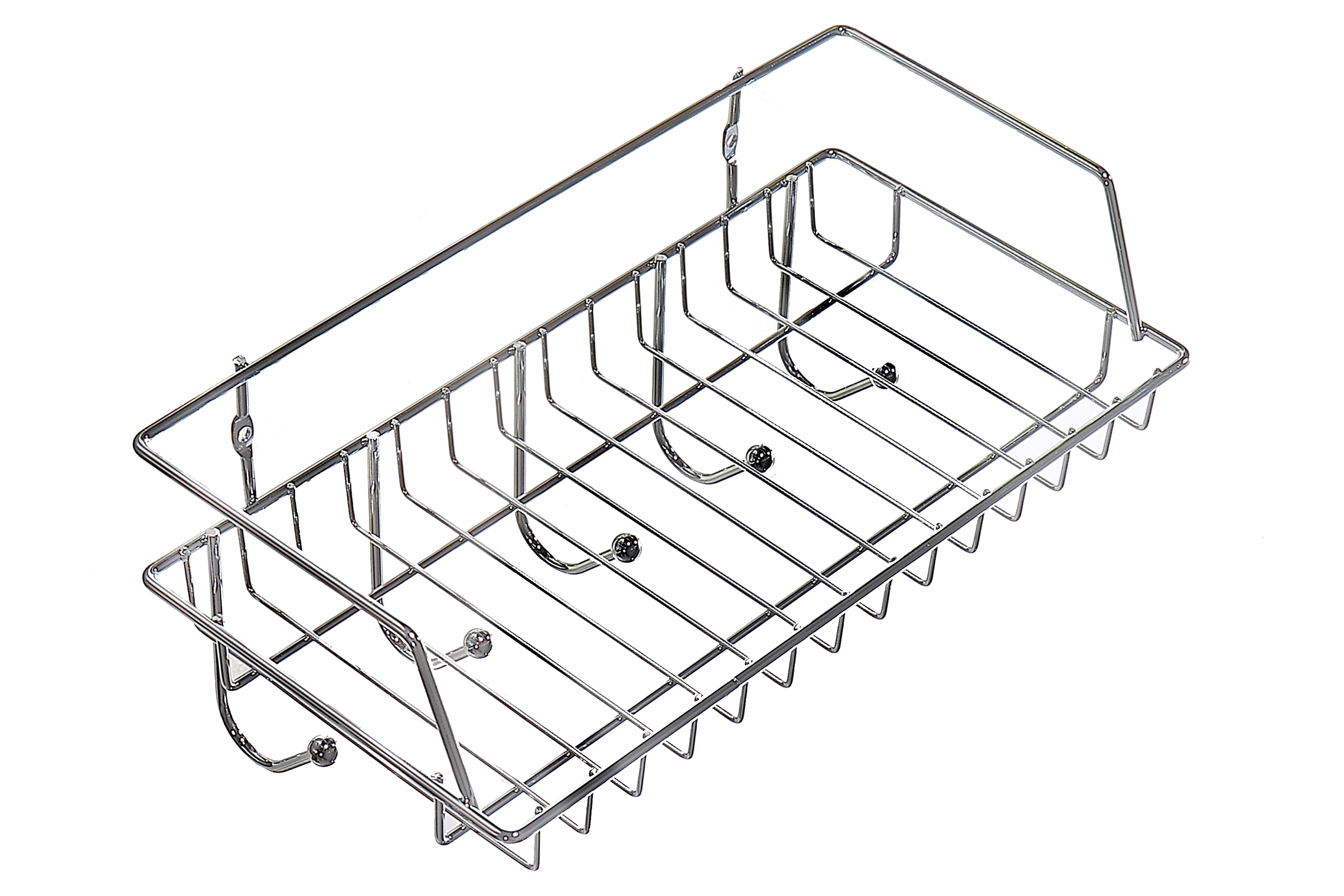 Wall-Mounted Bath Rack with 5 Hooks – Bathroom Storage, Towel & Accessory Organizer