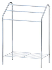 3-Tier Towel Rail with Bottom Storage Rack – Bathroom Organizer, Linen Storage