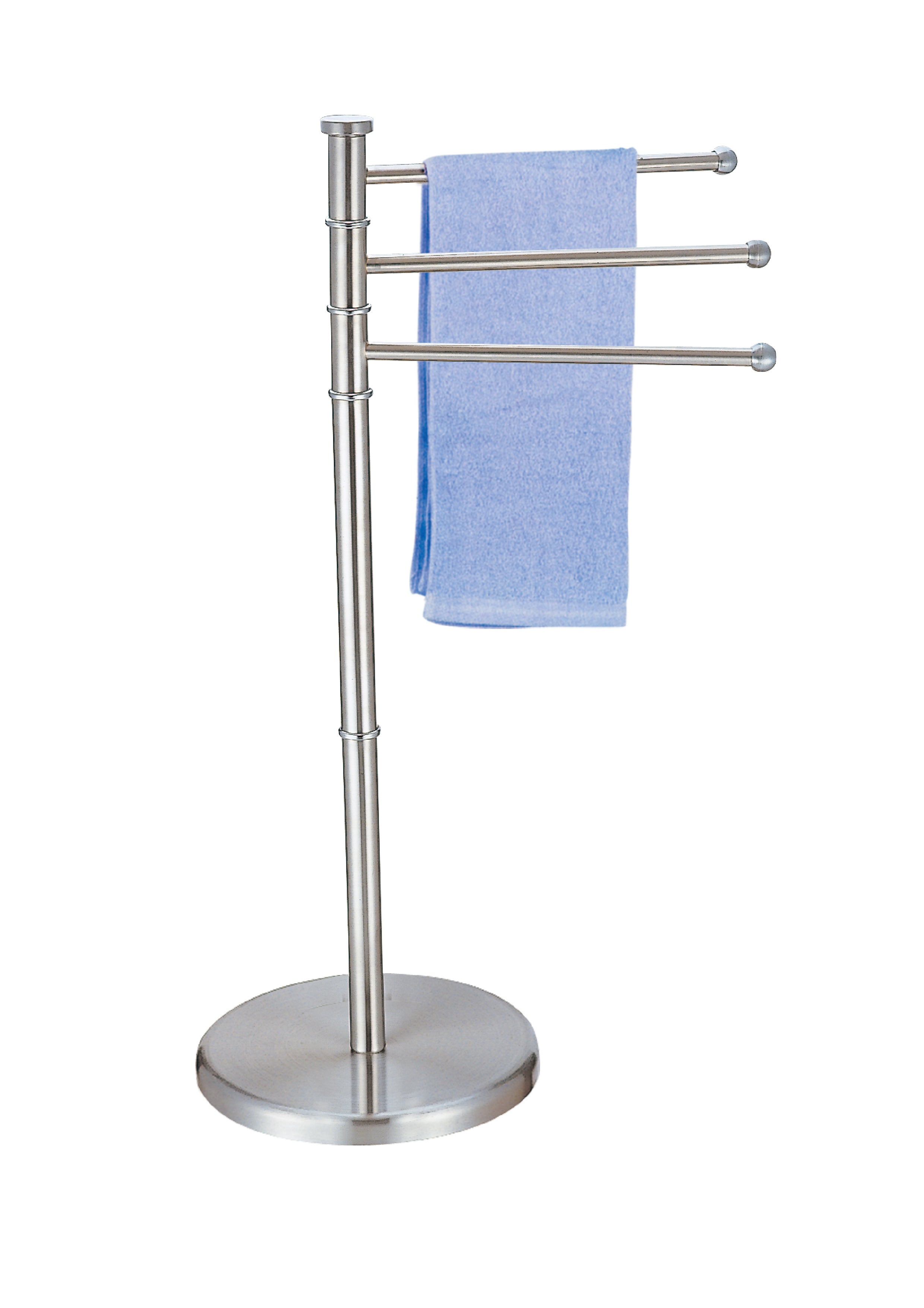 Brett 3-Arm Towel Stand, Bathroom Organizer