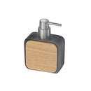 Polyresin Soap Dispenser With Rubber Wood